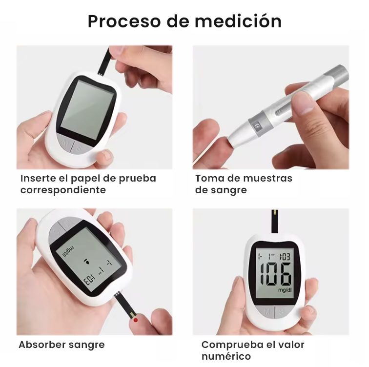 GLUCOMETRO DIGITAL MEDIDOR DE GLUCOSA